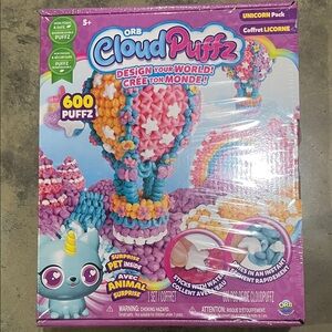 ORB CloudPuffz Unicorn Building Set - Pink, Blue, Purple